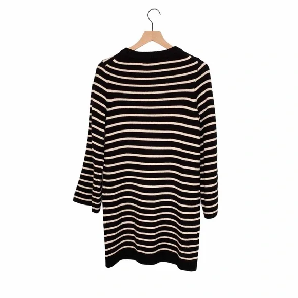 Madewell Striped Mini Long Sleeve Knit Dress - Picture 3 of 10